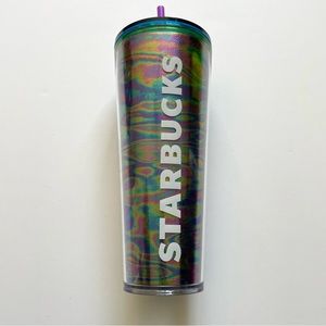 Starbucks Venti Oil Slick Rainbow Iridescent Tumbler Fall 2023
